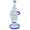 AFM The Power Station Recycler Dab Rig, 10" with Tree Percolator, Purple Accents, Front View