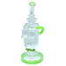 AFM The Power Station Recycler Dab Rig in Slime color variant, 10" with tree percolator, front view on white background