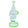 AFM The Power Station Recycler Dab Rig in Slime color variant, 10" with tree percolator, front view on white background