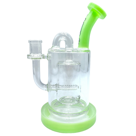 AFM The Pump Recycler Dab Rig, 8" with In-Line Percolator, Borosilicate Glass, Front View