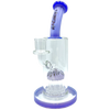 AFM The Reversal Arm Rig - 10" with Percolator and Banger Hanger Design, Purple Variant, Front View