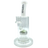 AFM The Reversal Arm Rig in White - 10" Borosilicate Glass Dab Rig with Percolator, Front View
