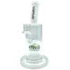 AFM The Reversal Arm Rig in White - 10" Borosilicate Glass Dab Rig with Percolator, Front View