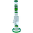 AFM The Reversal Arm Straight 14" bong in green with percolator, front view on white background