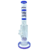 AFM The Reversal Arm Straight 14" Bong in Purple with Percolator, Front View on White Background