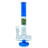 AFM The Reversal Inline 17" Bong with Blue and White Design, In-Line Percolator, Front View