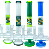 AFM The Reversal Inline 17" Bongs in Various Colors with In-Line Percolator