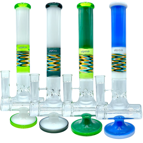 AFM The Reversal Inline 17" Bongs in Various Colors with In-Line Percolator
