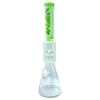 AFM The Reversal Tree Beaker in Green - 18" Tall Dab Rig with Tree Percolator - Front View