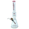 AFM Reversal Tree Beaker Bong with Color Lip, 18" Tall, Tree Percolator, Front View on White Background