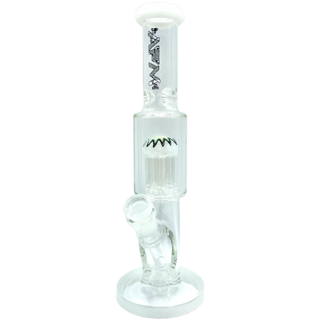 AFM The Reversal Tree Mini Bong, 11" White, Straight Design, 14mm Joint, Tree Percolator, Front View