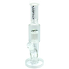 AFM The Reversal Tree Mini Bong, 11" White, Straight Design, 14mm Joint, Tree Percolator, Front View