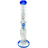 AFM The Ripper 14" Straight Honeycomb Percolator Bong in Blue - Front View