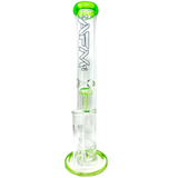 AFM The Ripper 14" Straight Bong in Lime Green with Honeycomb Percolator, Front View