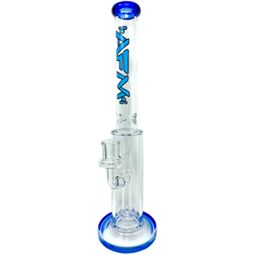 AFM The Scope Rig 14" with Showerhead/UFO Percolator, Blue Accents, Front View