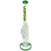 AFM The Scope Rig 14" Dab Rig in Green with Showerhead/UFO Percolator, Front View on White Background