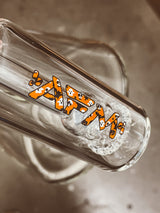 AFM The Spooky Beaker Set close-up showing fun novelty ghost design on clear borosilicate glass
