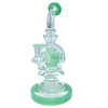 AFM The Swiss Shower-head Rig - 9" Mint Color - Front View with Glass on Glass Joint