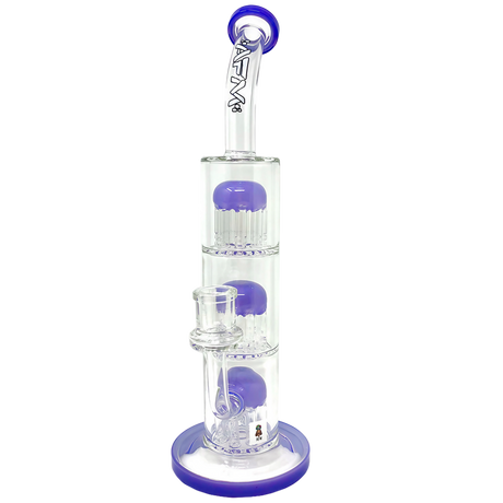 AFM The Third Arm 11.5" Bong with Tree Percolator and Glass on Glass Joint - Front View