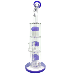 AFM The Third Arm 11.5" Bong with Tree Percolator and Glass on Glass Joint - Front View