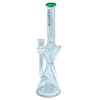 AFM The Time Recycler Rig in Green - 12" Borosilicate Glass with Showerhead Percolator