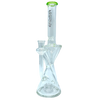 AFM The Time Recycler Rig - 12" with Showerhead Percolator and Lime Accents - Front View