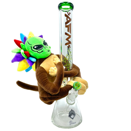 AFM The Tree Hugger Beaker 2.0 Dab Rig, 18" with 45 Degree Joint, Front View on White Background