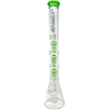 AFM The Triple Hitter 9mm 21" Beaker Bong in Lime Green with Tree Percolator - Front View