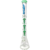 AFM The Triple Hitter 9mm 21" Beaker Bong with Tree Percolator in Mint - Front View