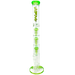 AFM - The Triple Ripper - 21" Clear Borosilicate Glass Bong with Green Percolators