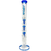 AFM - The Triple Ripper - 21" Clear Borosilicate Glass Bong with Blue Percolators