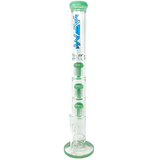 AFM - The Triple Ripper - 21" Clear Straight Bong with Triple Percolator Design