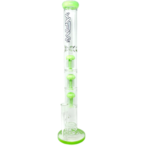 AFM - The Triple Ripper 21" Tall Bong with Clear Glass and Triple Green Percolators