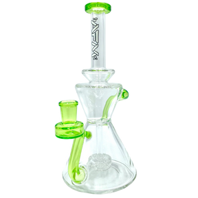 AFM The Tulip Recycler 8.5" Dab Rig with Borosilicate Glass and Recycler Percolator - Front View