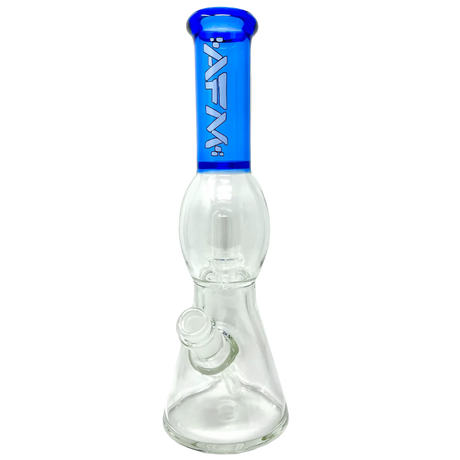 AFM The Ufo 12" Dab Rig with Blue Percolator - Front View on Seamless White