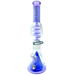 AFM 16" Ufo Pyramid Freezable Coil Bong in Purple, Borosilicate Glass with Beaker Base, Front View