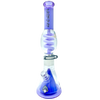 AFM 16" Ufo Pyramid Freezable Coil Bong in Purple, Borosilicate Glass with Beaker Base, Front View