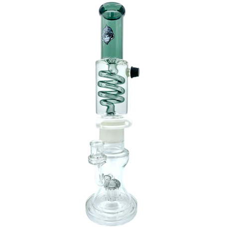 AFM 14" Tree Perc Freezable Coil Bong with Showerhead Percolator, Front View