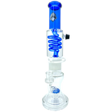 AFM Tree Perc Freezable Coil Bong with Showerhead Percolator, 14" Tall, Side View