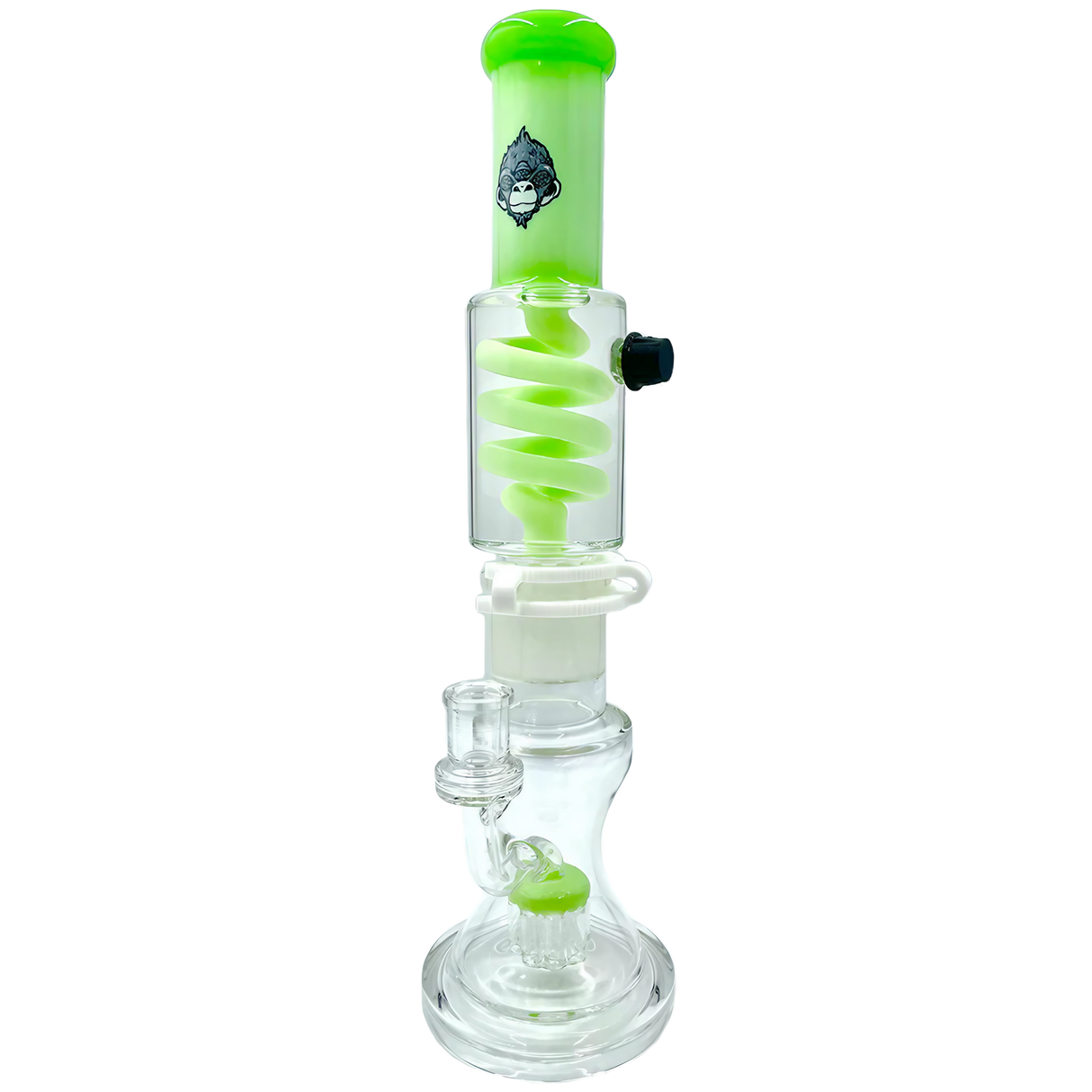 AFM 14" Tree Perc Freezable Coil Bong with Showerhead Percolator - Front View