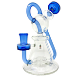 AFM - Unicorn Recycler 8" Dab Rig with Slit-Diffuser Percolator and Blue Accents