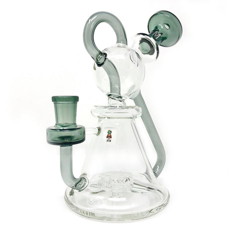 AFM Unicorn Recycler 8" Dab Rig with Slit-Diffuser Percolator, Front View