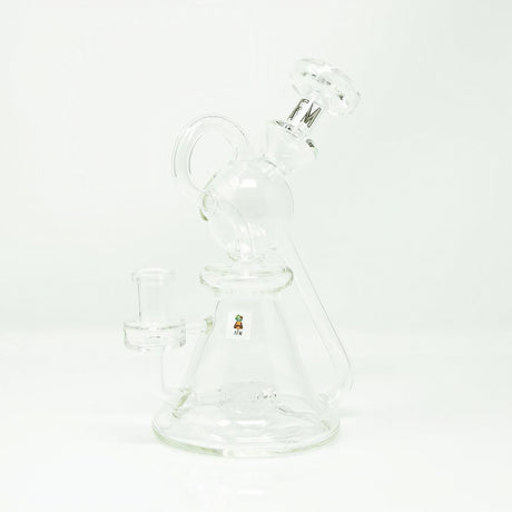AFM Unicorn Recycler 8" Dab Rig with Slit-Diffuser Percolator, Front View on White Background