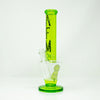 AFM Upsidedown Beaker Bong 14'' in Lime Green with Heavy Wall Borosilicate Glass
