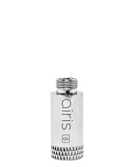 Airistech Airis 8 Dip N Dab Vaporizer in Silver, Portable Wax Pen, Front View