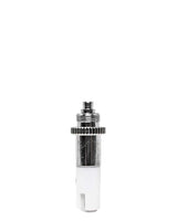 Airis 8 Dip N Dab Vaporizer by Airistech in Silver, Portable Dab/Wax Pen, Front View on White