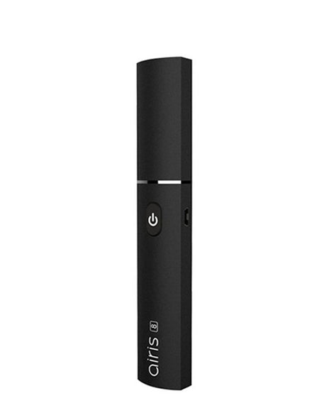 Airistech Airis 8 Dip N Dab Vaporizer in Black - Front View, Portable and Compact Design