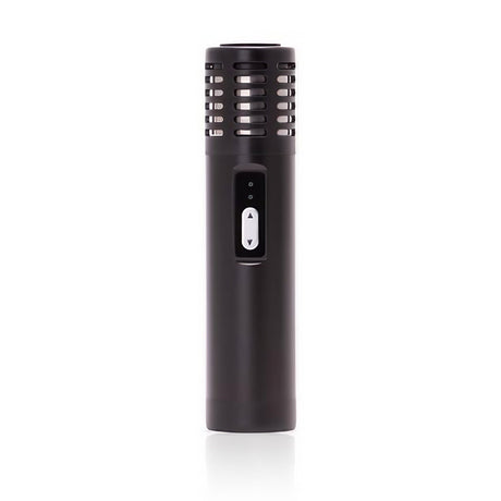 Arizer Air Vaporizer in Black - Portable Ceramic Dry Herb Vape, Front View on White Background