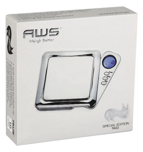 AWS Blade Scale with Silicone Mat, 1000g x 0.1g, compact design, front view on white background