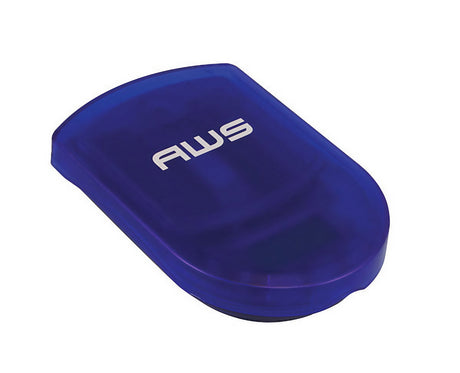 AWS Digital Pocket Scale in Blue, 100g x 0.01g accuracy, Portable Design, Top View